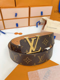 CLASSIC MONOGRAM BELT – GOLD BUCKLE EDITION