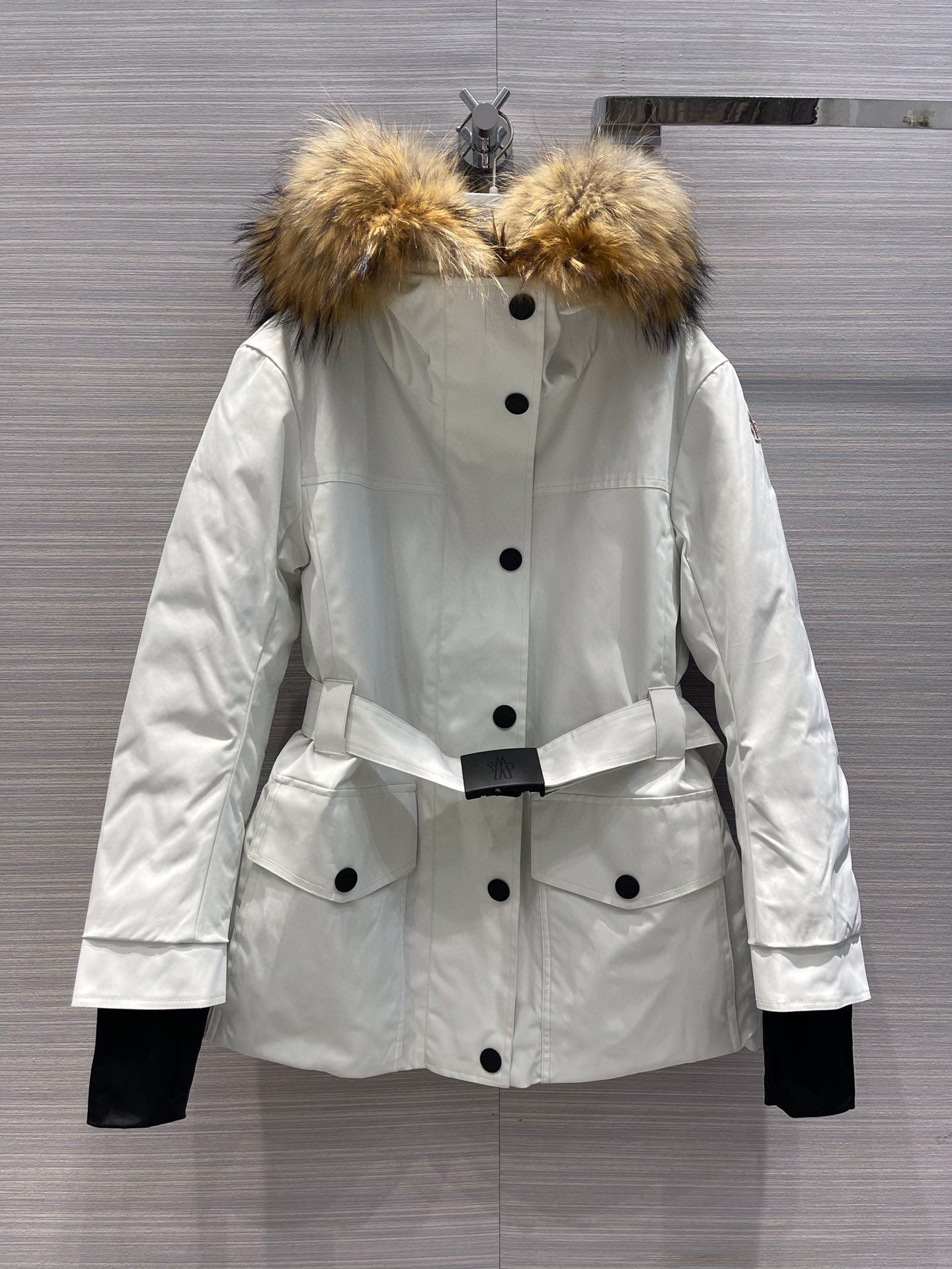 PARKA WITH FAUX FUR HOOD