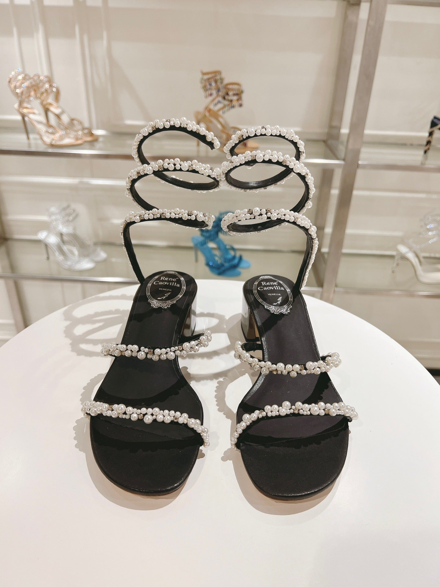 MIDNIGHT PEARL SANDALS