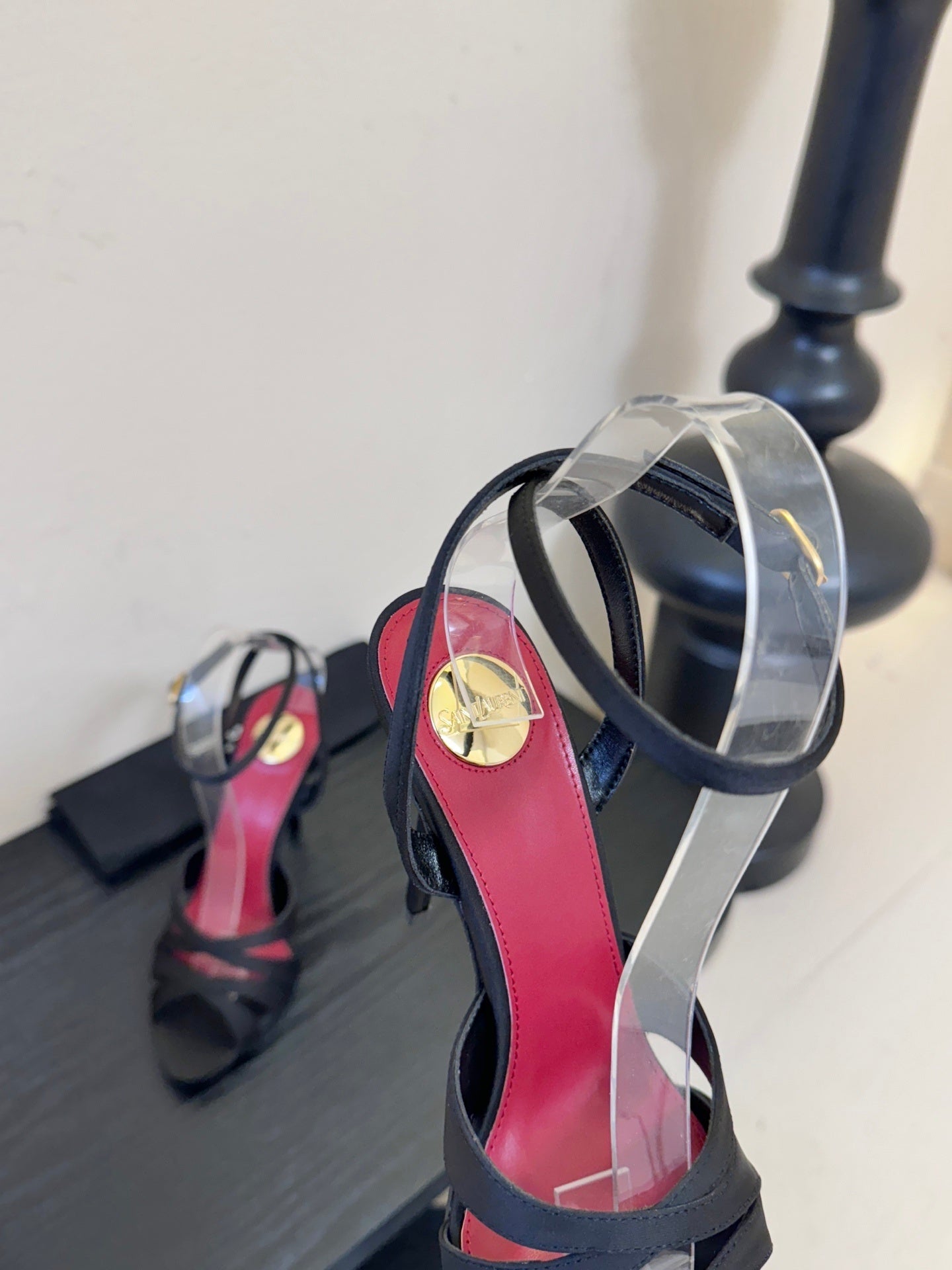 STRAPPY ANKLE-STRAP STILETTO SANDALS