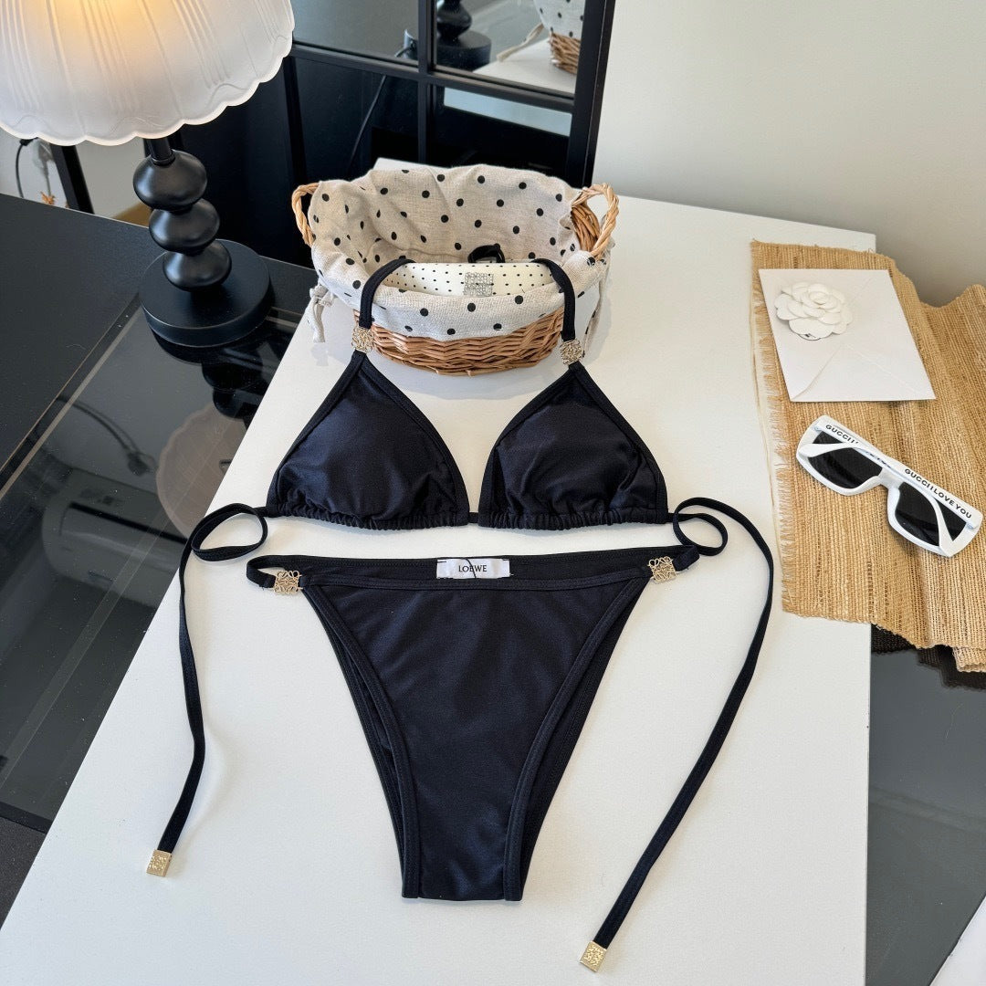 CLASSIC BLACK TRIANGLE BIKINI SET
