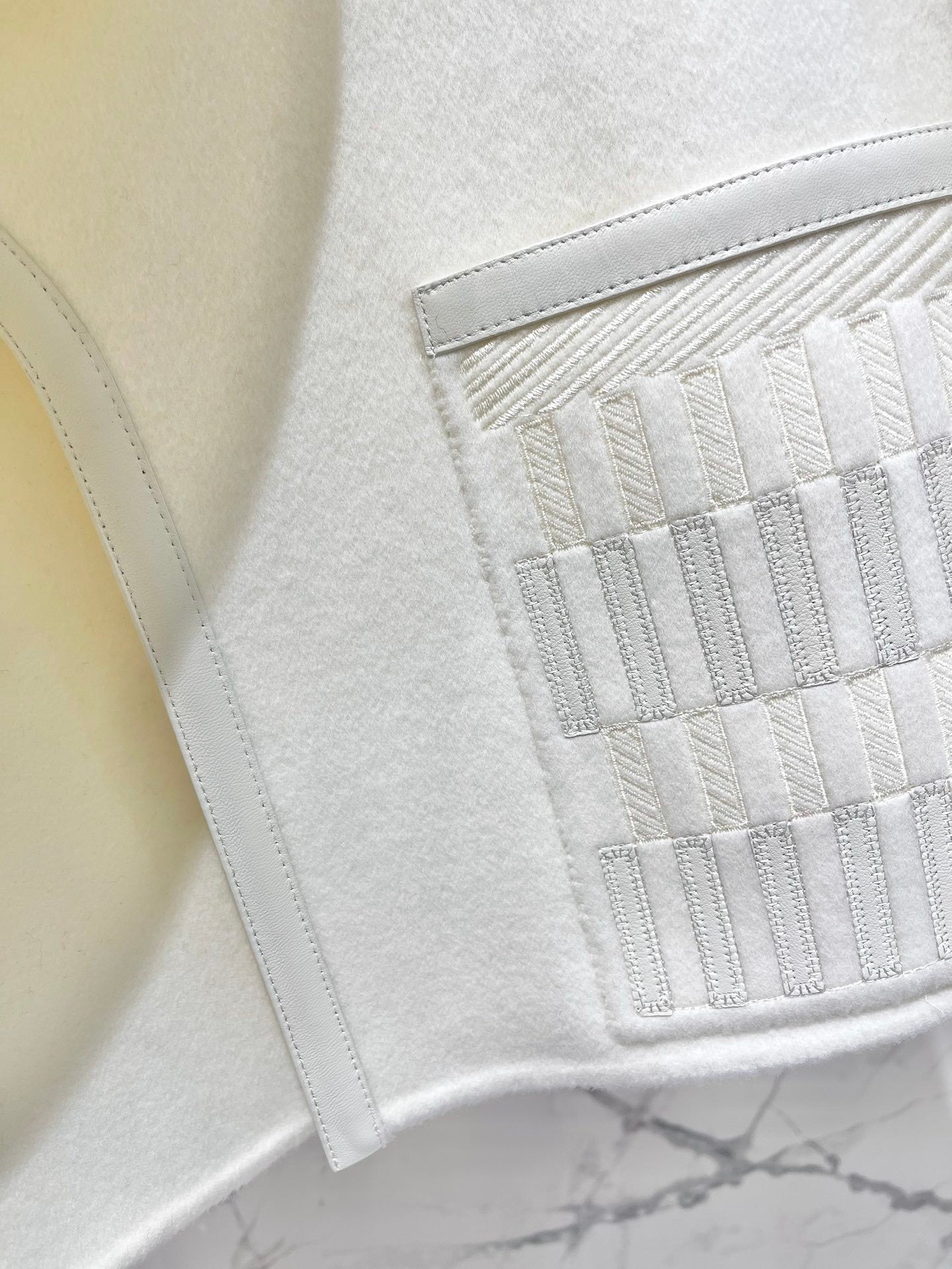 ASYMMETRIC WOOL-BLEND CROPPED JACKET