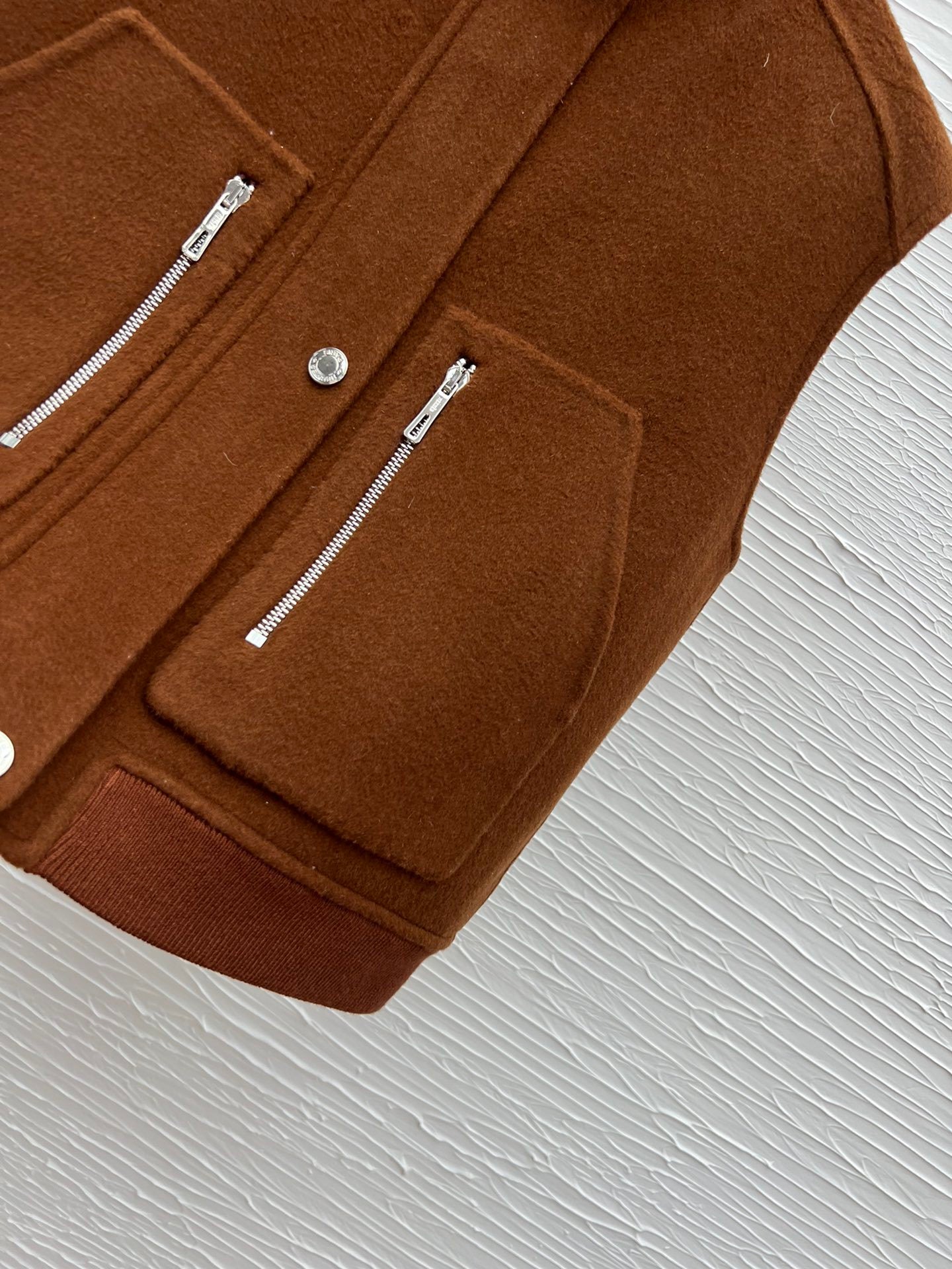 WOOL-BLEND ZIP-POCKET UTILITY VEST