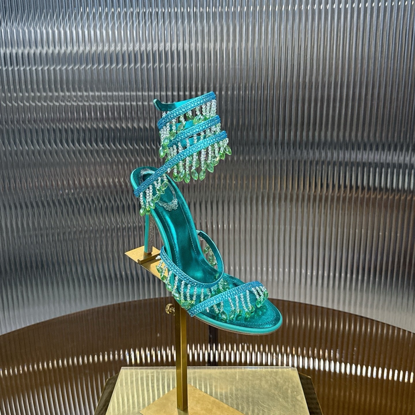 AQUA CASCADE HEELS