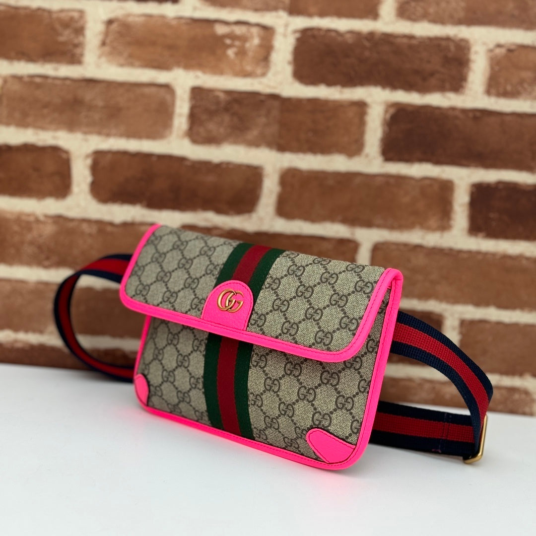 STRIPE MINI BELT BAG – PINK EDITION