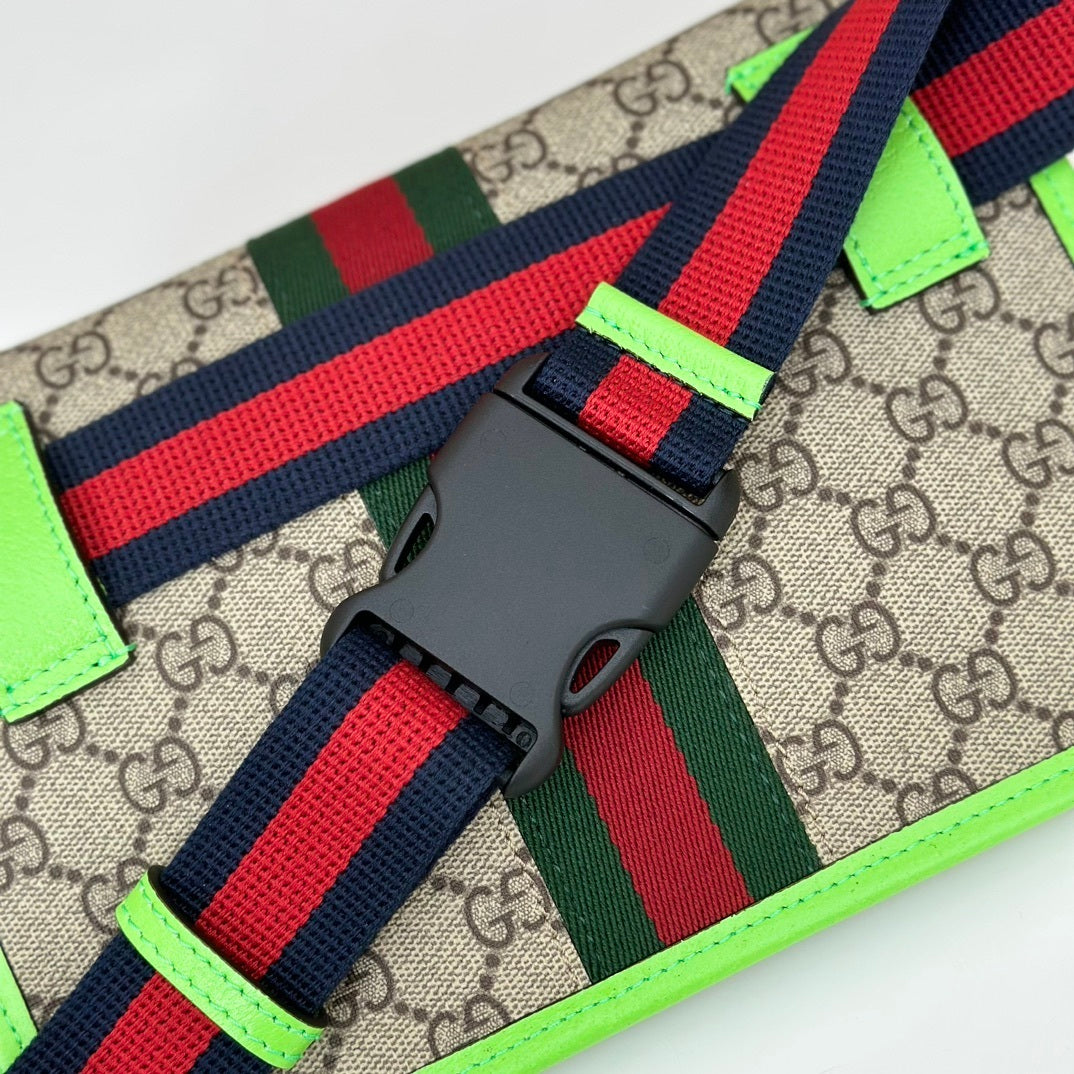 STRIPE MINI BELT BAG – NEON EDITION