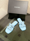 PASTEL BLUE MINIMALIST SLIDE SANDALS