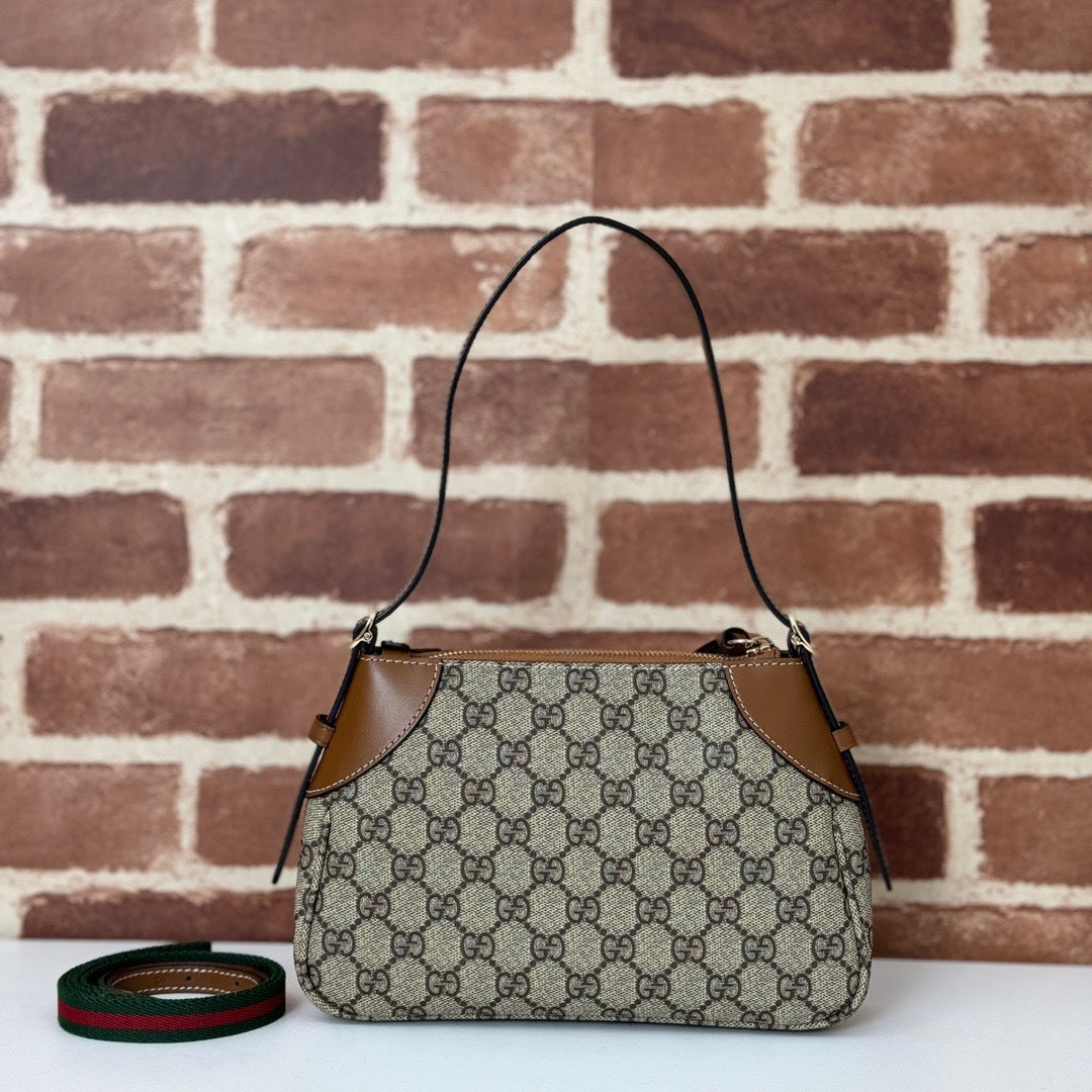 CLASSIC MONOGRAM CANVAS SHOULDER BAG