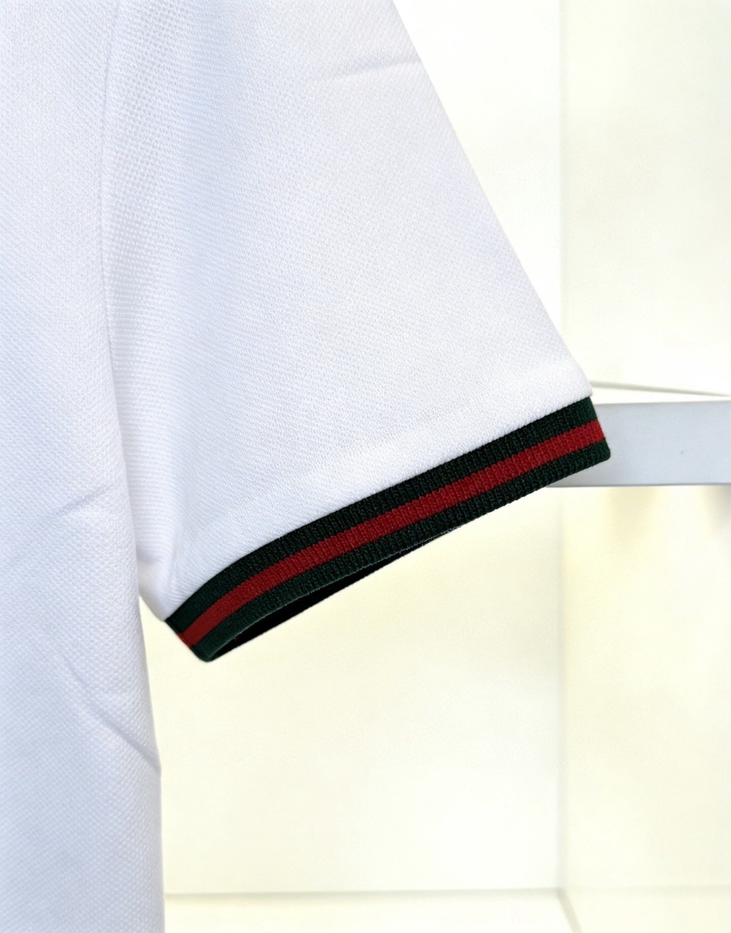 CLASSIC STRIPE COLLAR POLO SHIRT WITH SIGNATURE TRIM