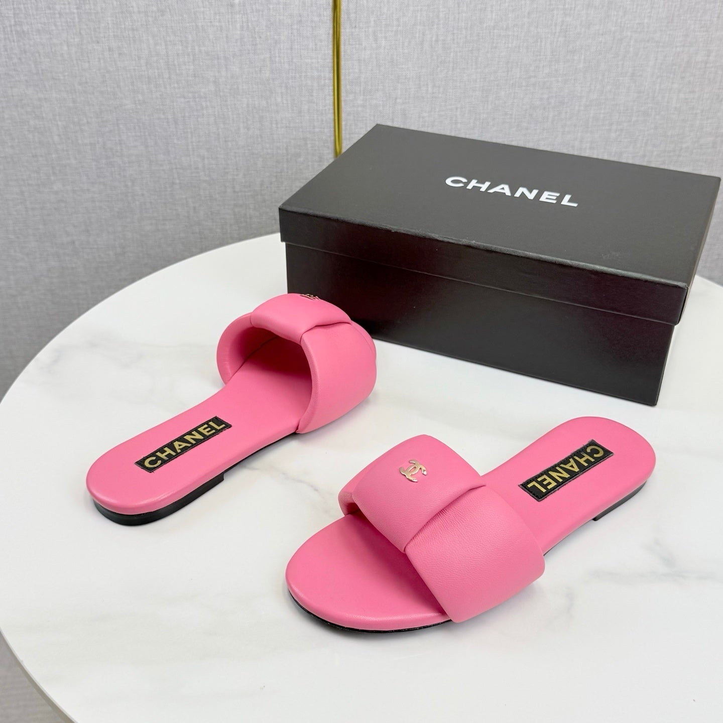 PINK CASUAL SLIDE SANDALS