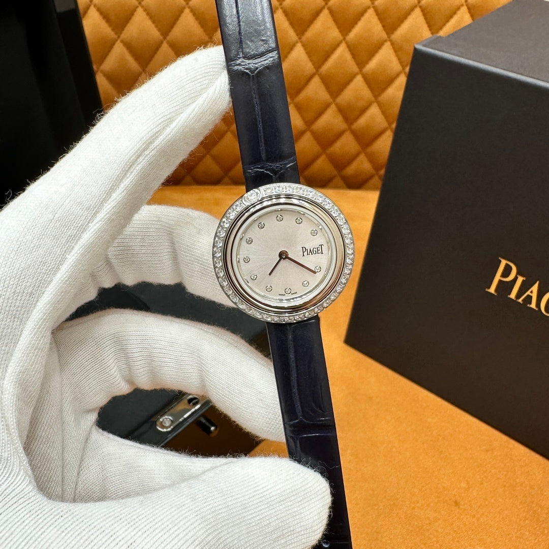 ELEGANT DIAMOND DIAL LEATHER WATCH