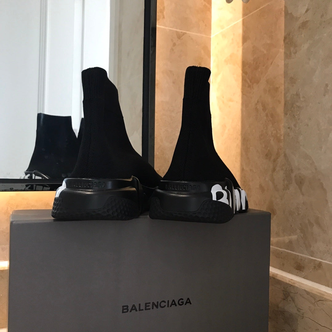 LOGO SOLE SOCK TRAINER SNEAKERS