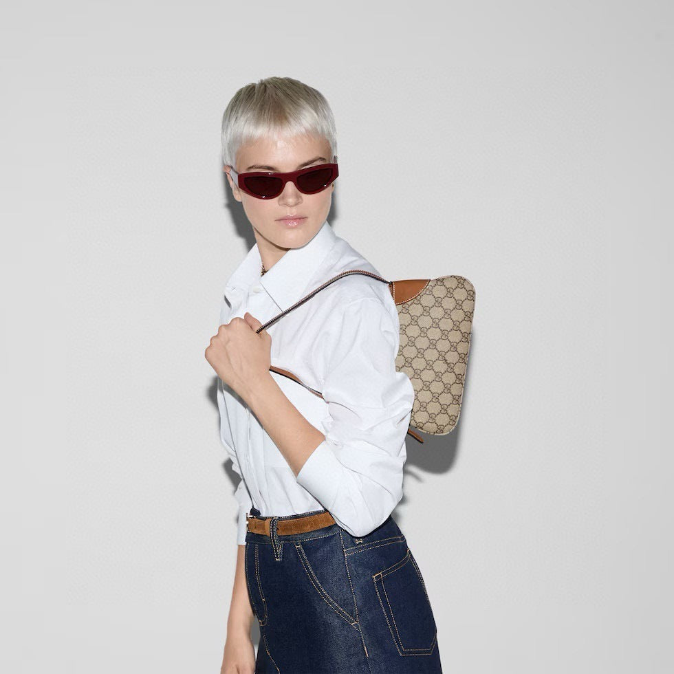 CLASSIC MONOGRAM CANVAS SHOULDER BAG