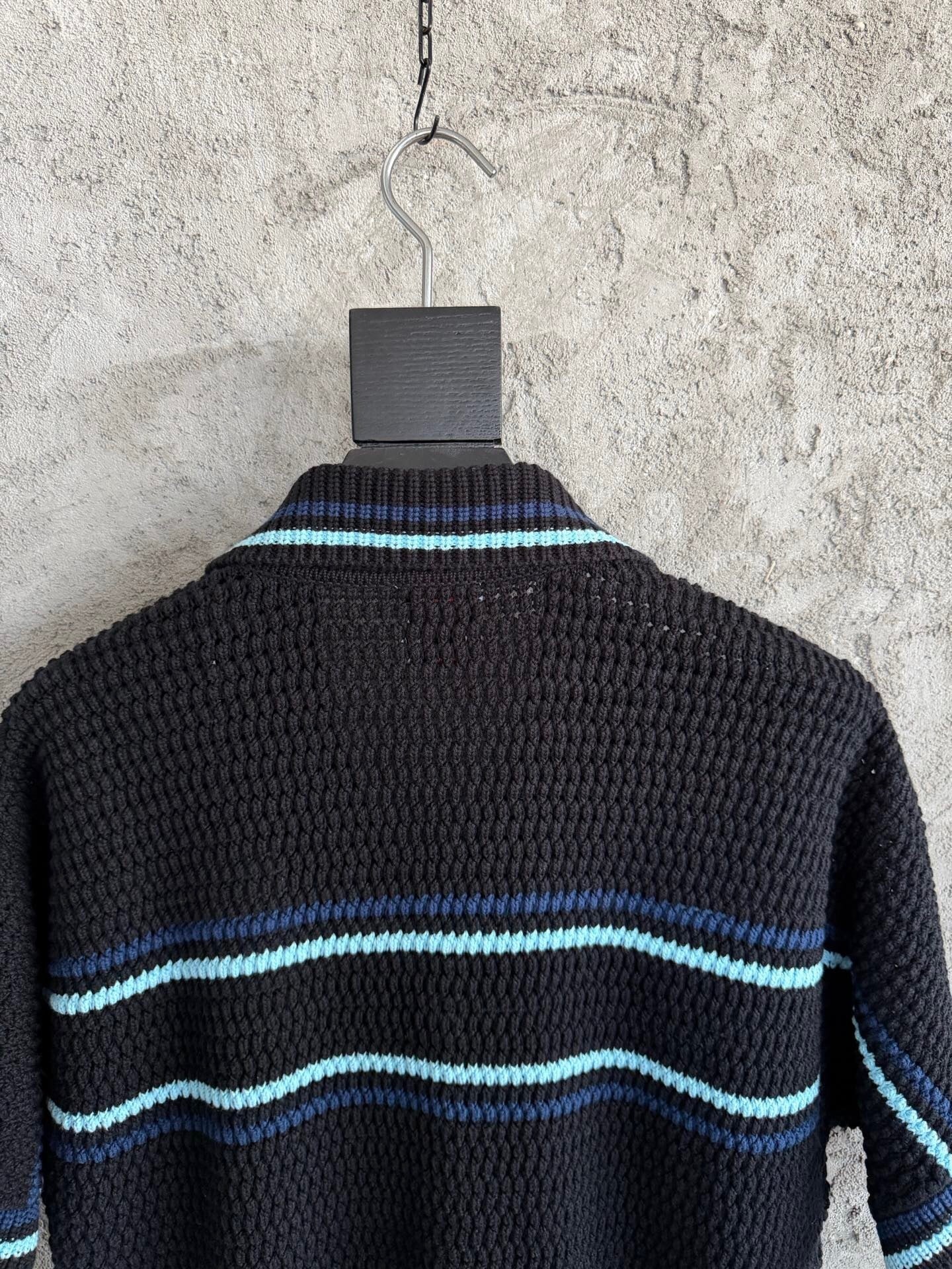 STRIPED TEXTURED KNIT SHORT SET