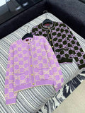 MONOGRAM BUTTON KNIT CARDIGAN