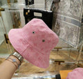 CHIC MONOGRAM PINK BUCKET HAT