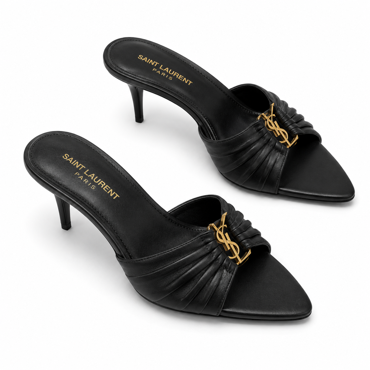 ELEGANT HEELED MULES