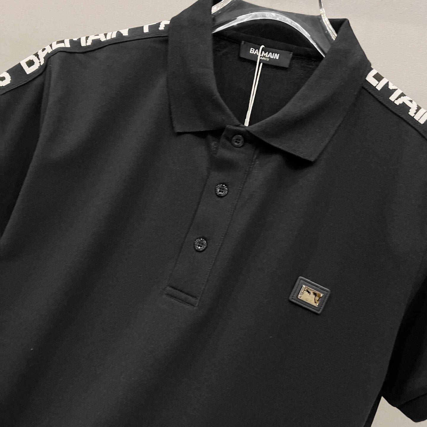 LOGO TAPE TRIM POLO SHIRT