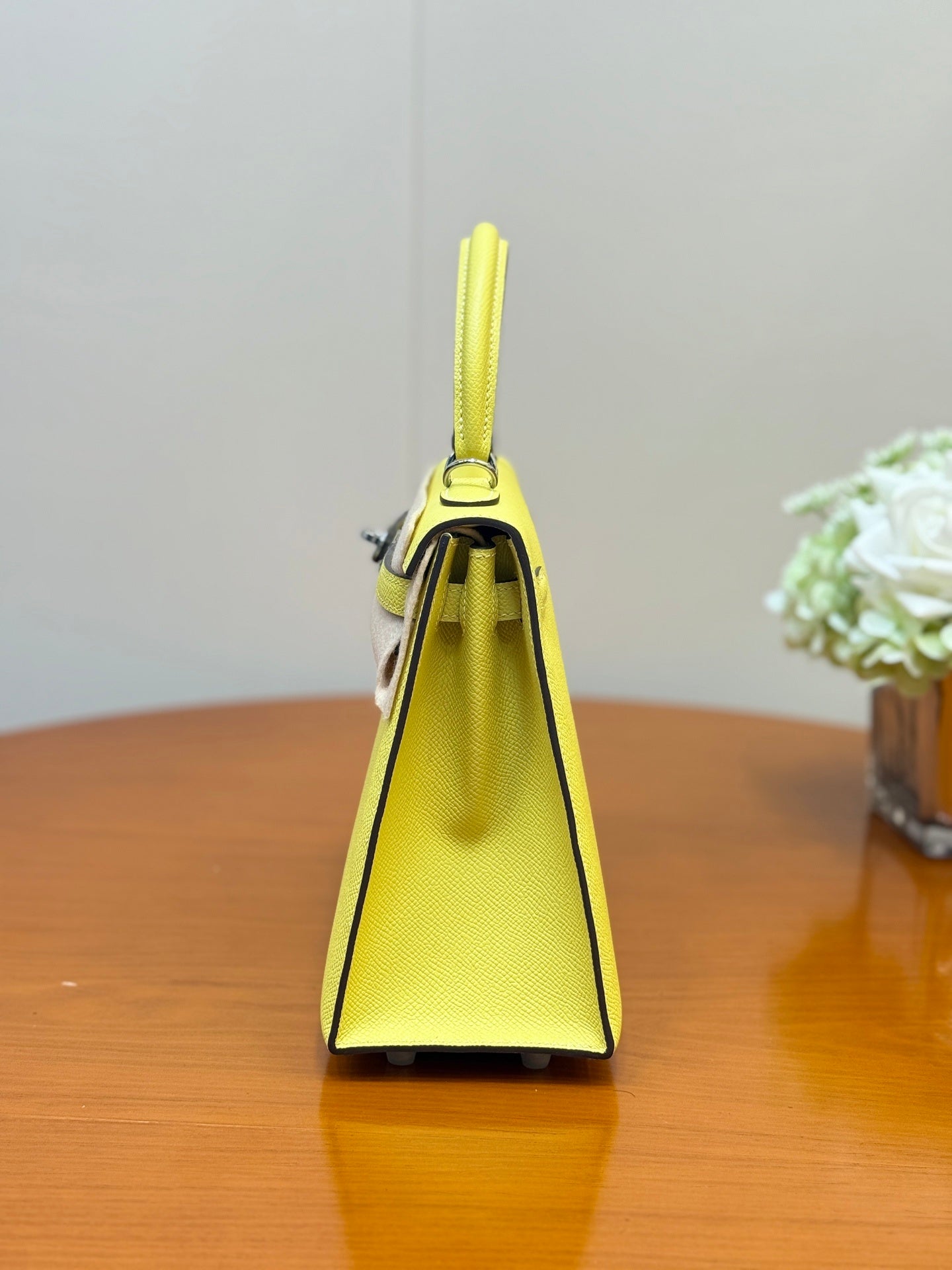 SUNSHINE YELLOW STRUCTURED LUXURY BAG