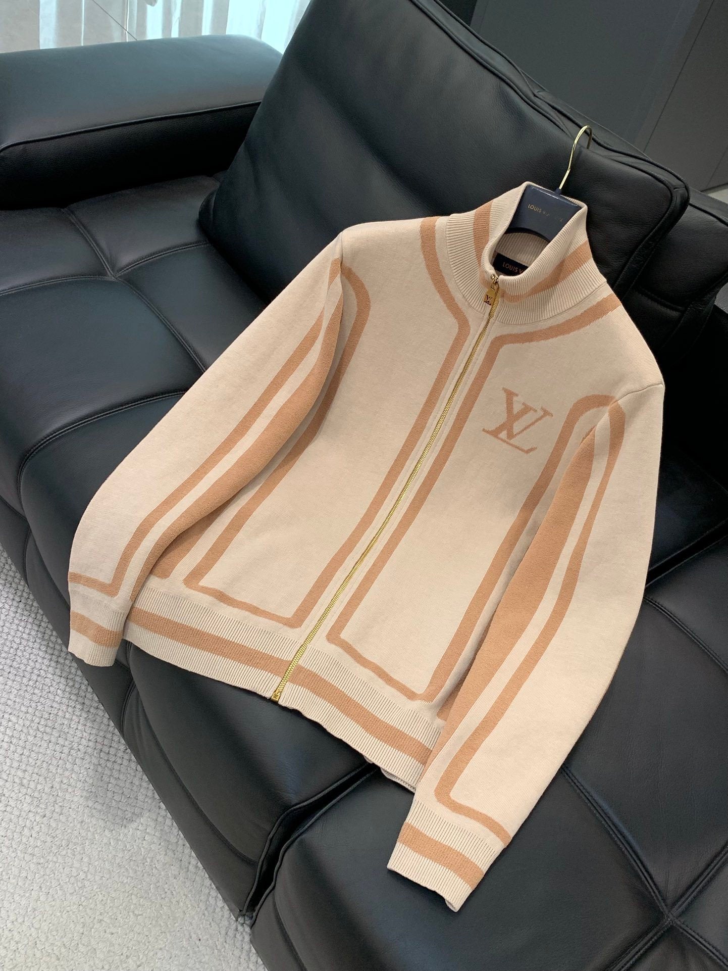 ZIP-UP KNIT TRACK JACKET