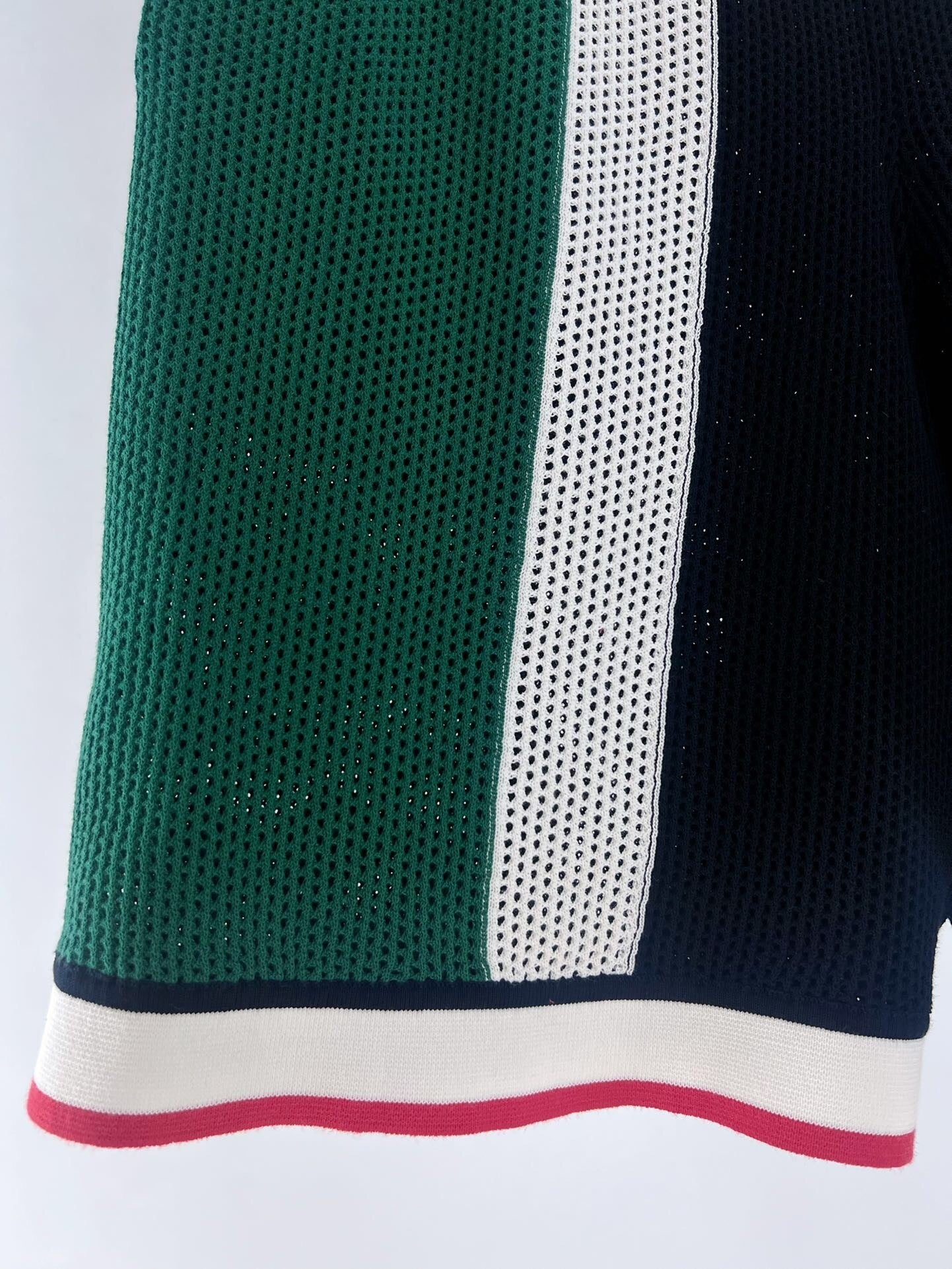 STRIPED KNIT SHORT SET