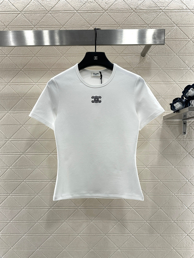 LOGO FITTED CREW NECK T-SHIRT