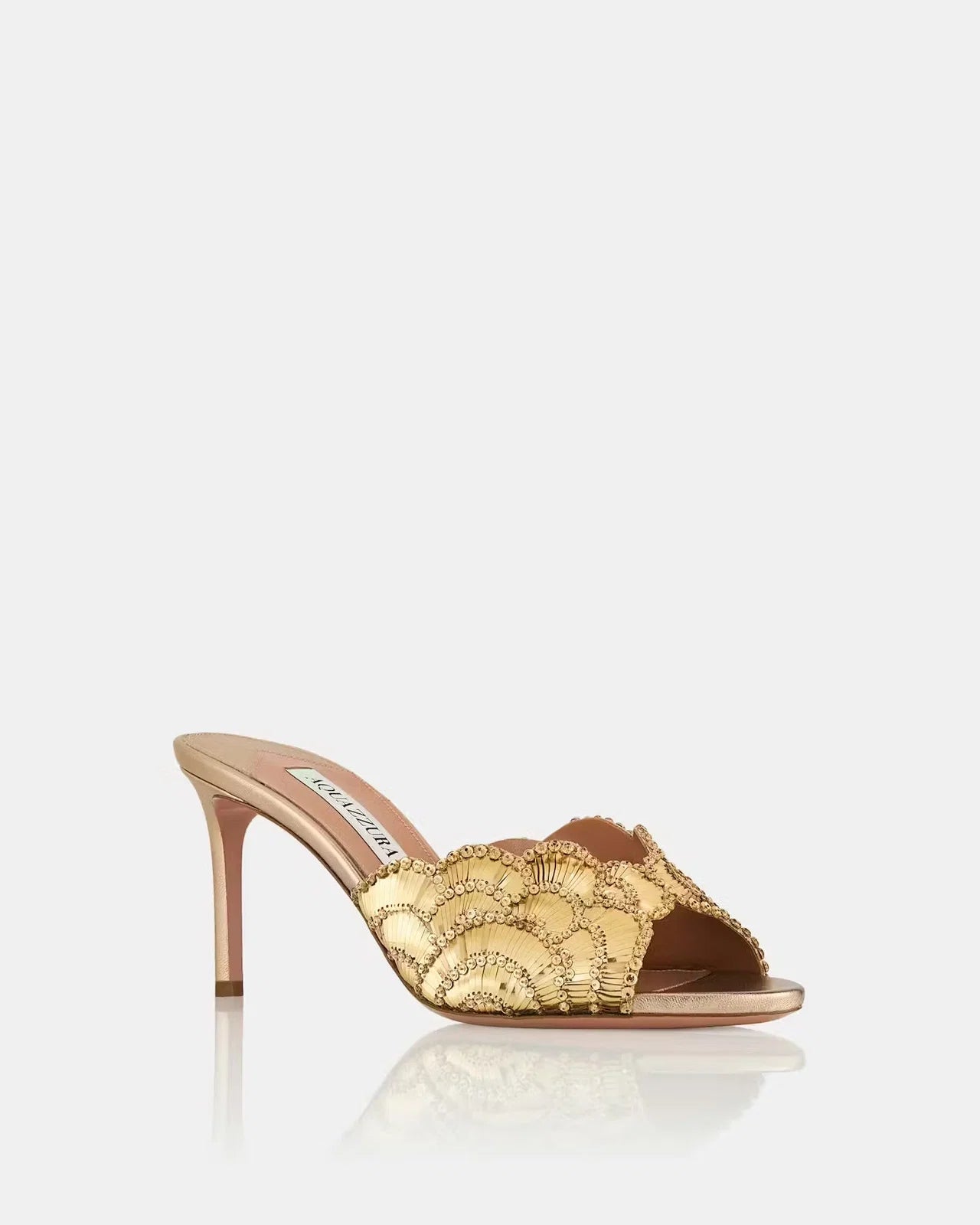 GOLD EMBELLISHED MULES