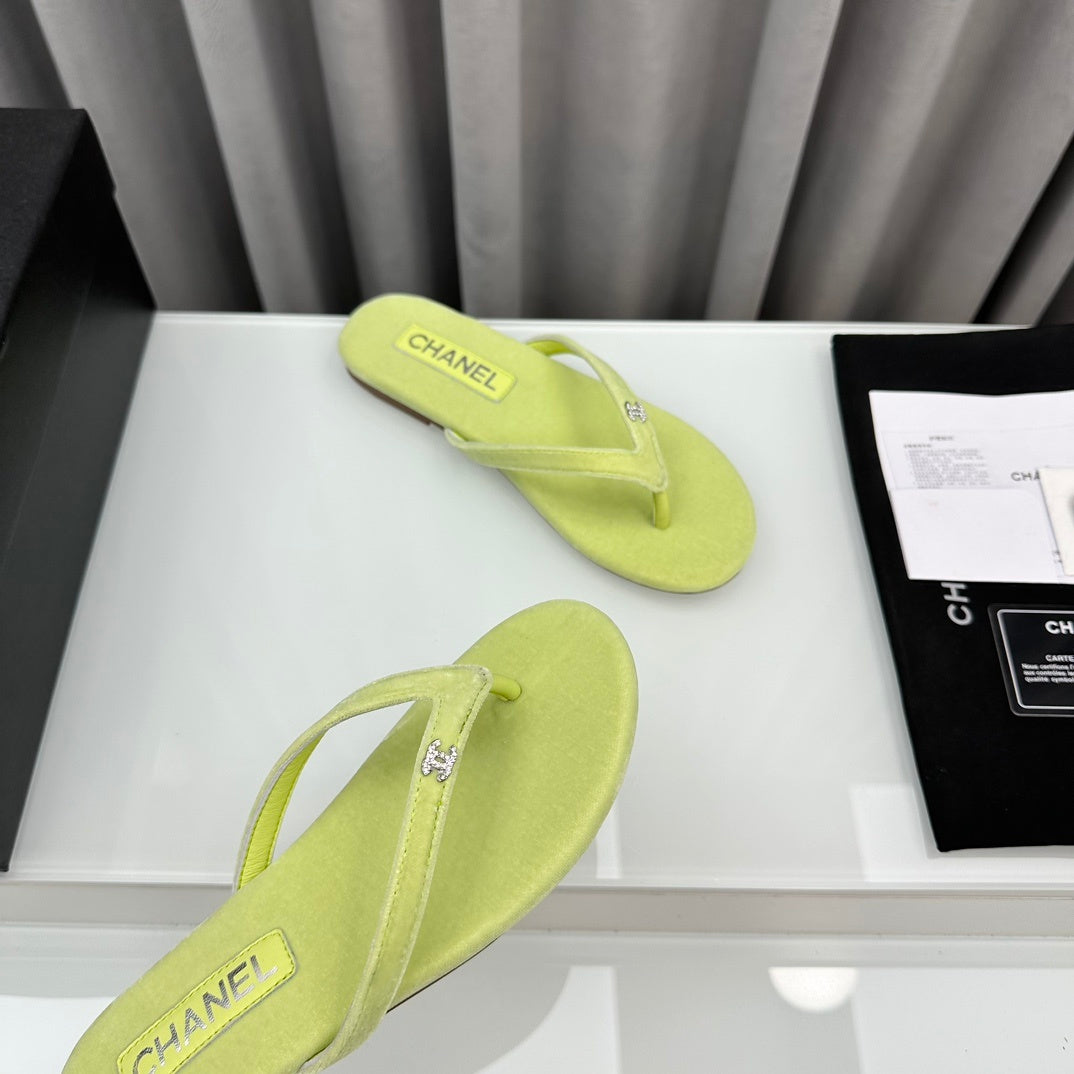 LIME FLIP FLOPS