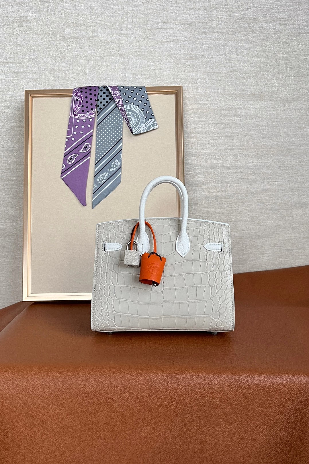 LIMITED EDITION ARCHITECTURAL BIRKIN STYLE HANDBAG WITH WINDOW DETAILING