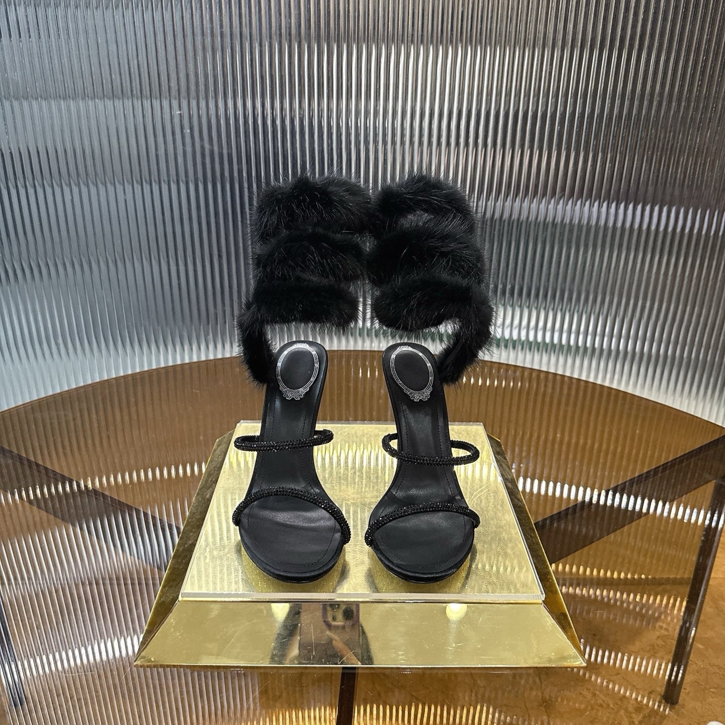 MIDNIGHT FUR HEELS