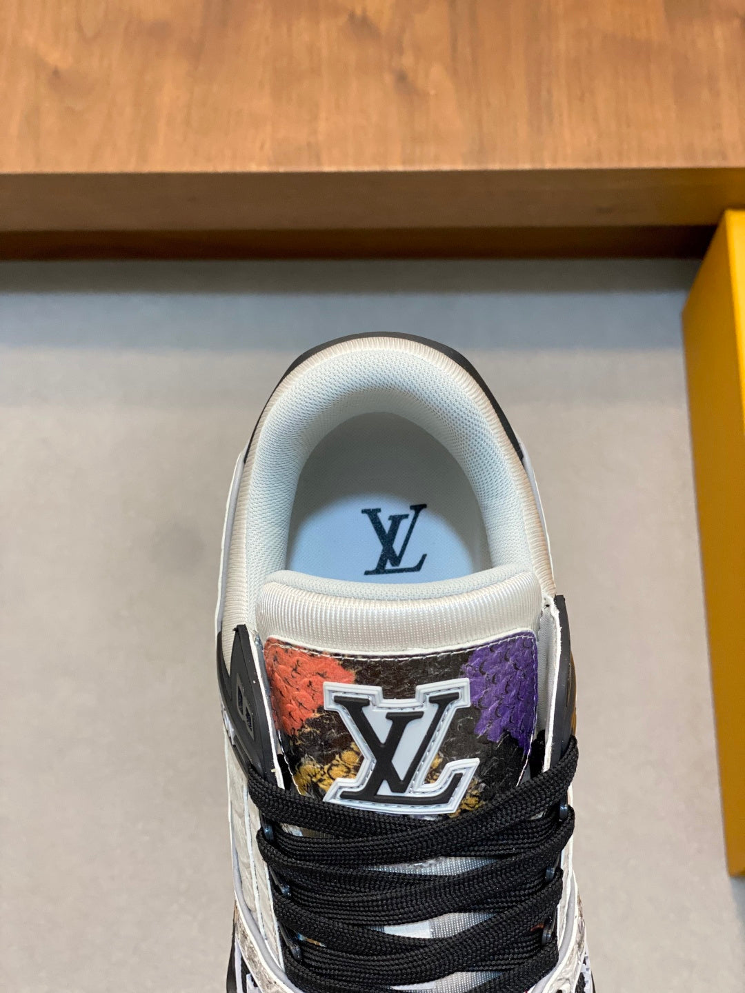 MULTICOLOR SNAKESKIN LOW-TOP SNEAKERS