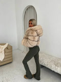 PLUSH FUR CROPPED JACKET