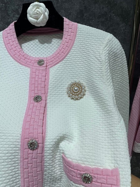 CLASSIC BUTTON KNIT CARDIGAN