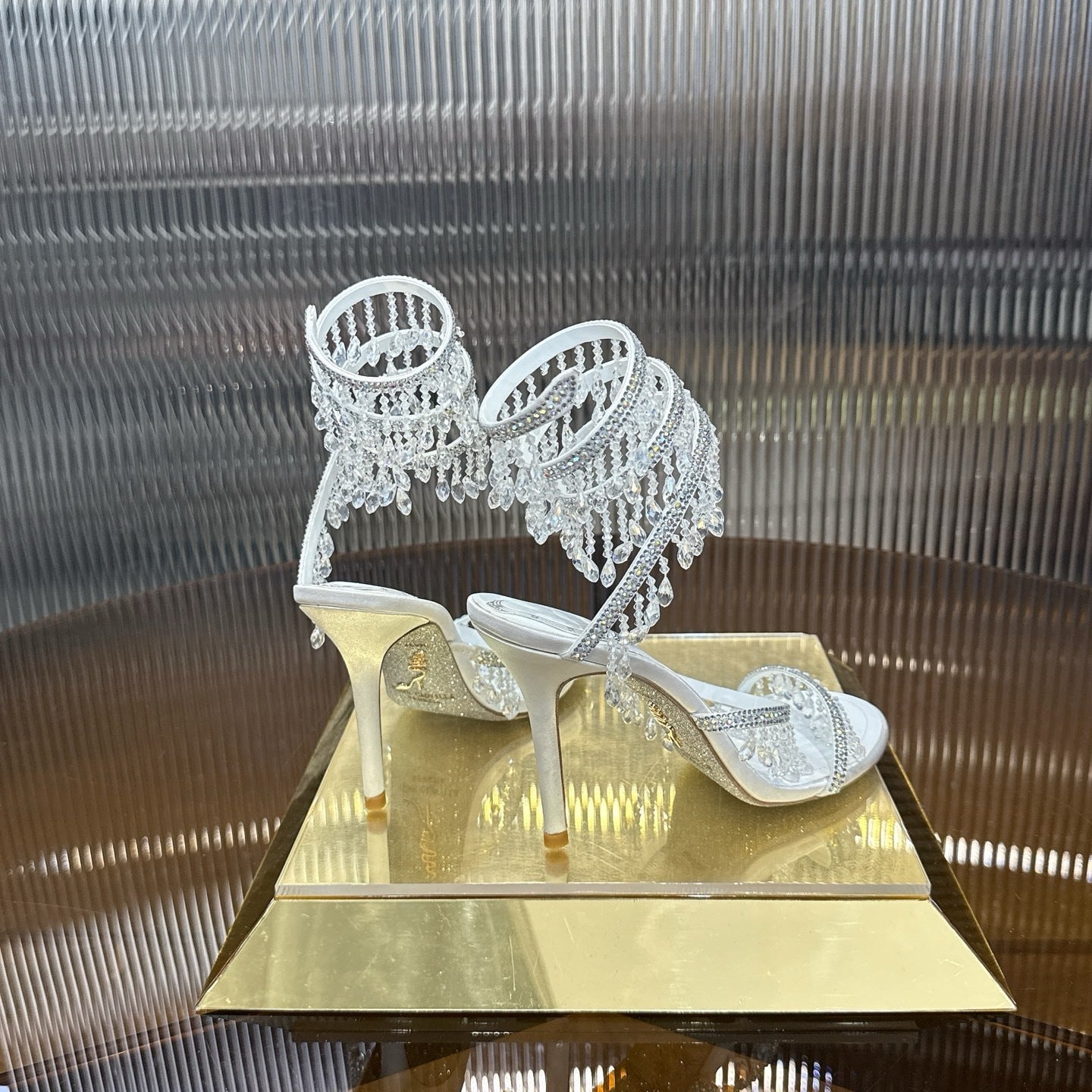 IVORY CASCADE HEELS