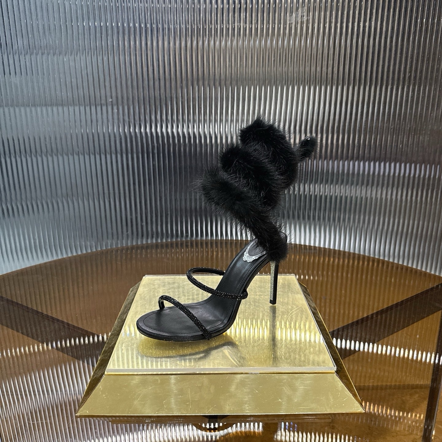 MIDNIGHT FUR HEELS