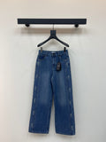 LOGO STRIPE STRAIGHT LEG DENIM JEANS