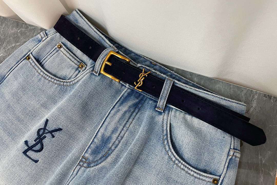 HIGH-WAIST LOGO WIDE-LEG JEANS