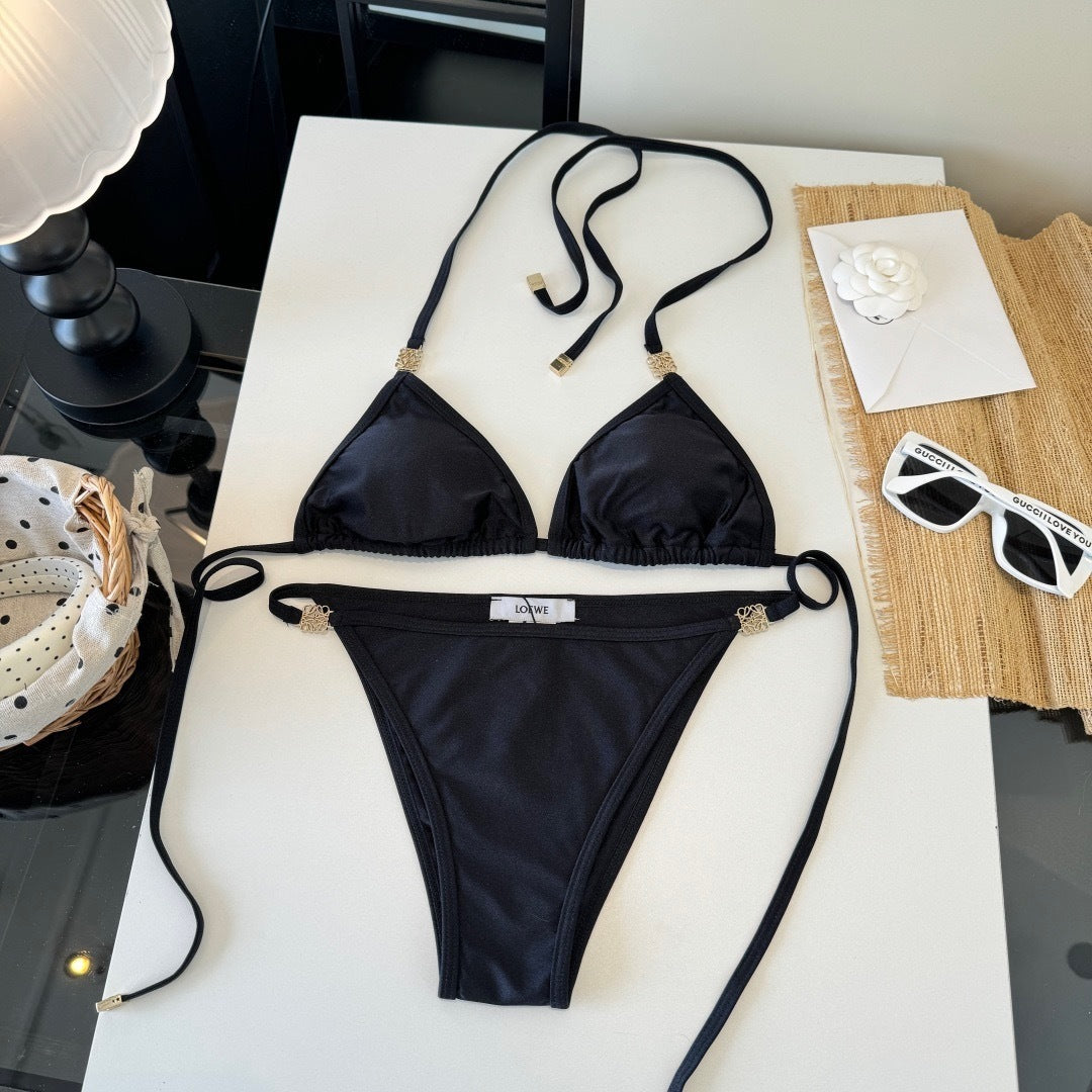 CLASSIC BLACK TRIANGLE BIKINI SET