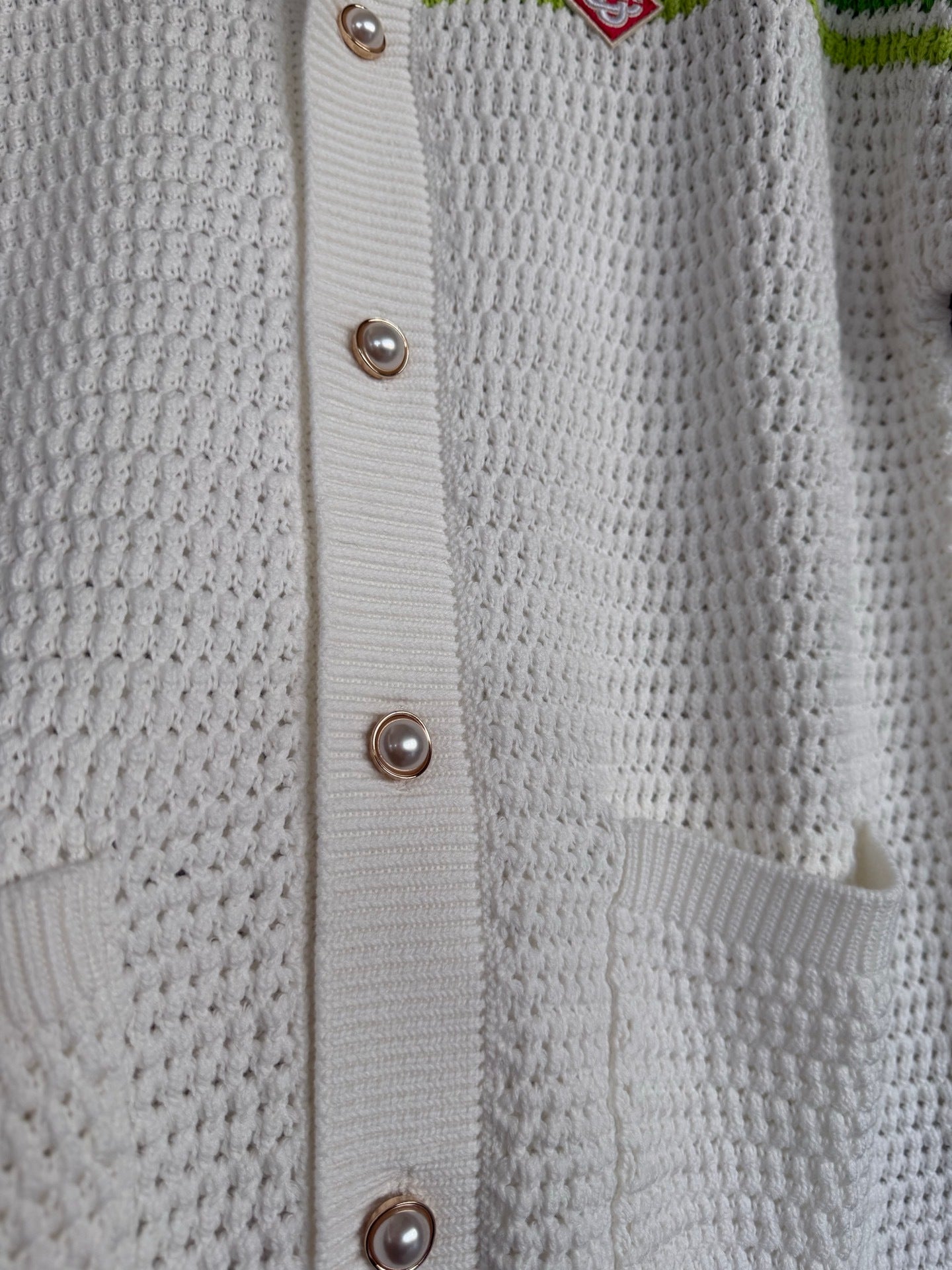 MULTICOLOR STRIPE CROCHET KNIT SET