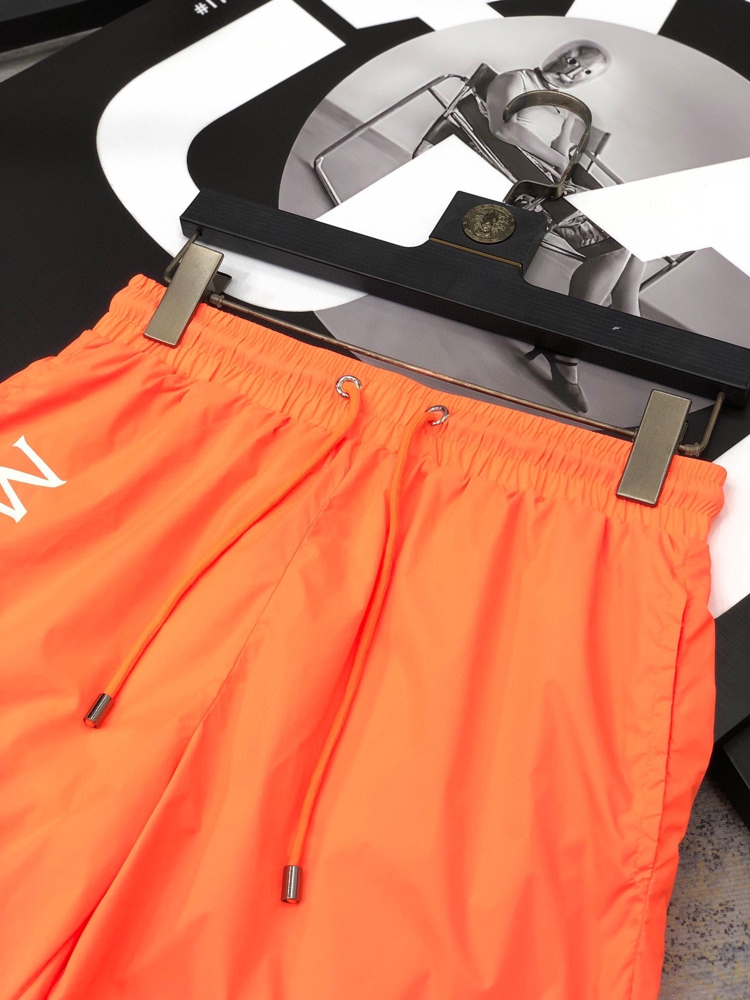 SPORT LOGO SWIM SHORTS – ORANGE