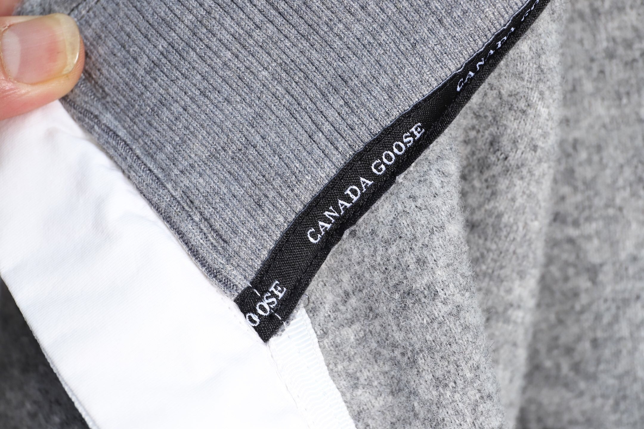 MEN’S GREY ZIP-UP WOOL BLEND JACKET