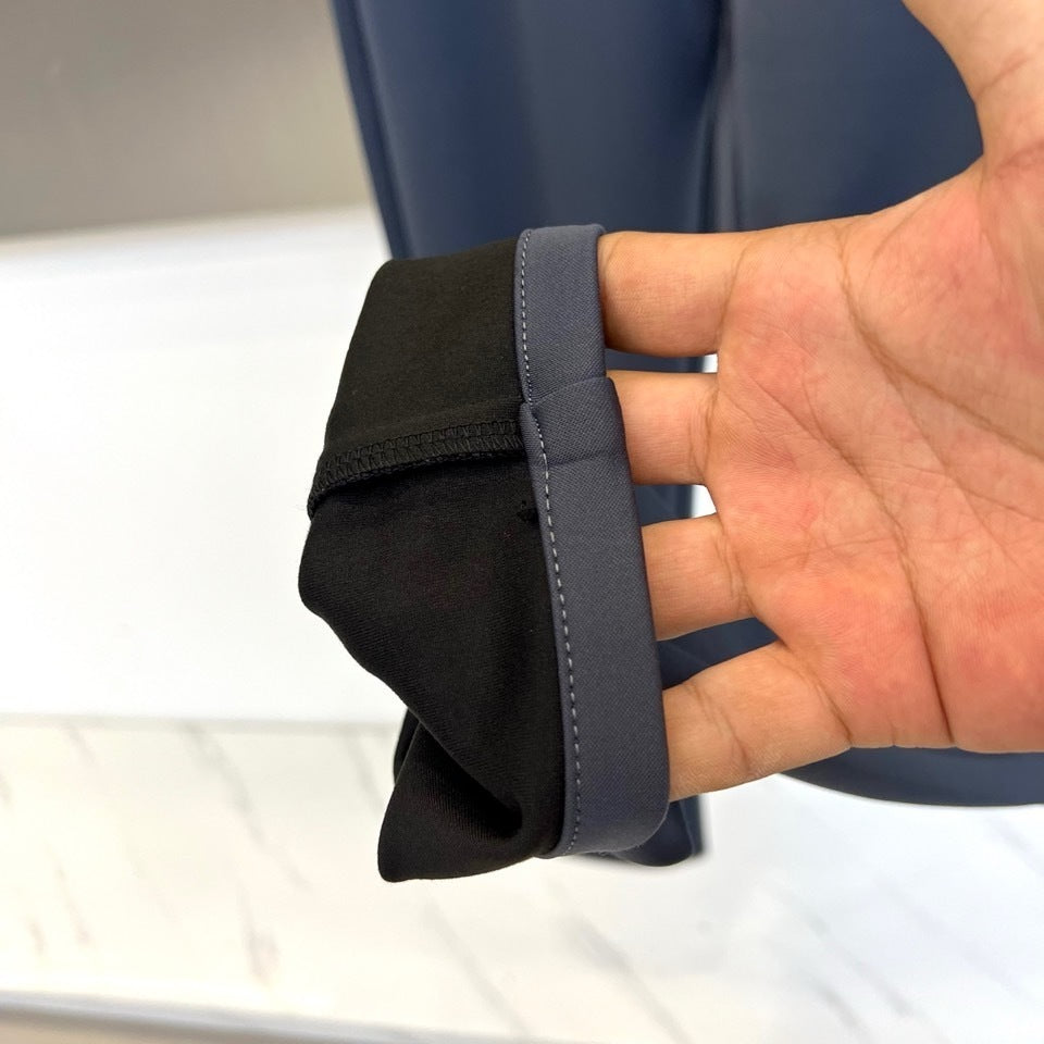 SLIM FIT NAVY TAILORED TROUSERS