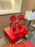 SCARLET SPIRAL HEELS