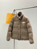 PLAID PADDED PUFFER JACKET
