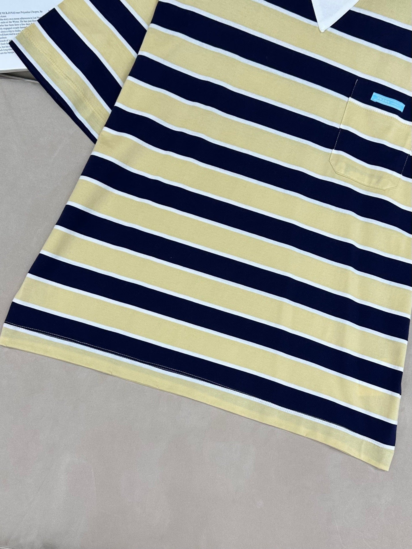 STRIPED POCKET T-SHIRT
