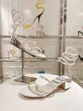 PEARL SPIRAL SANDALS
