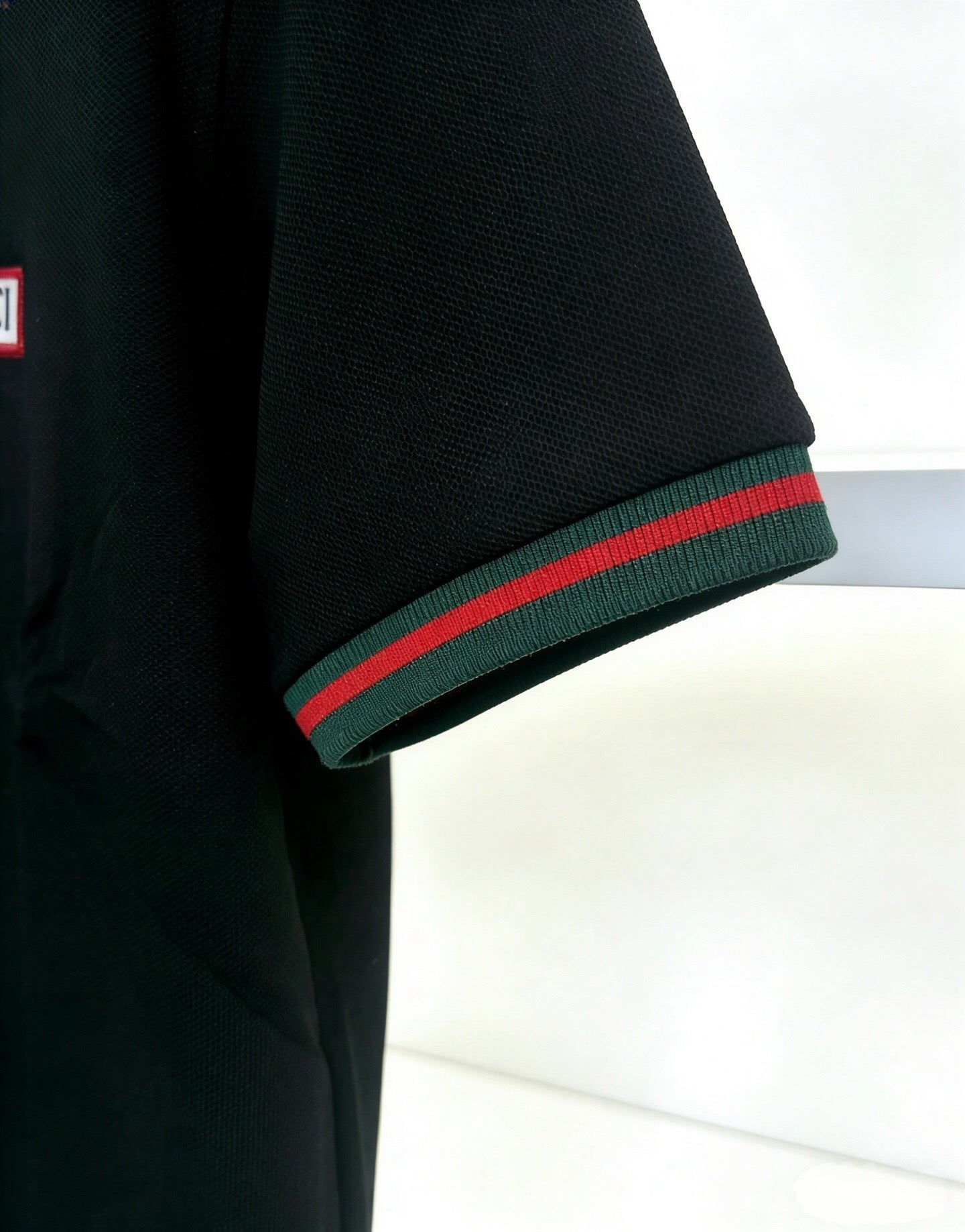 CLASSIC STRIPE COLLAR POLO SHIRT WITH SIGNATURE TRIM