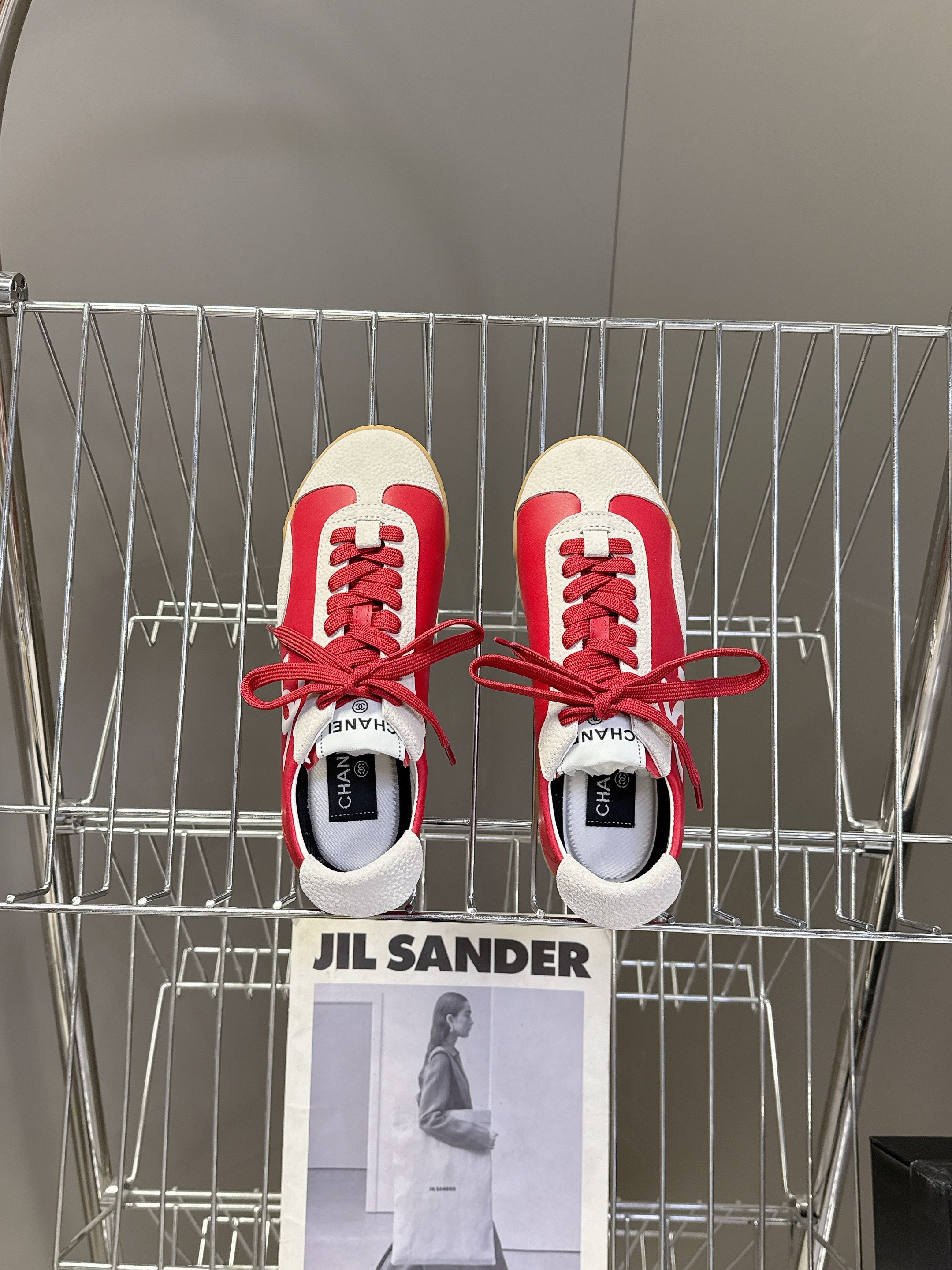 PINK WHITE RETRO SNEAKERS