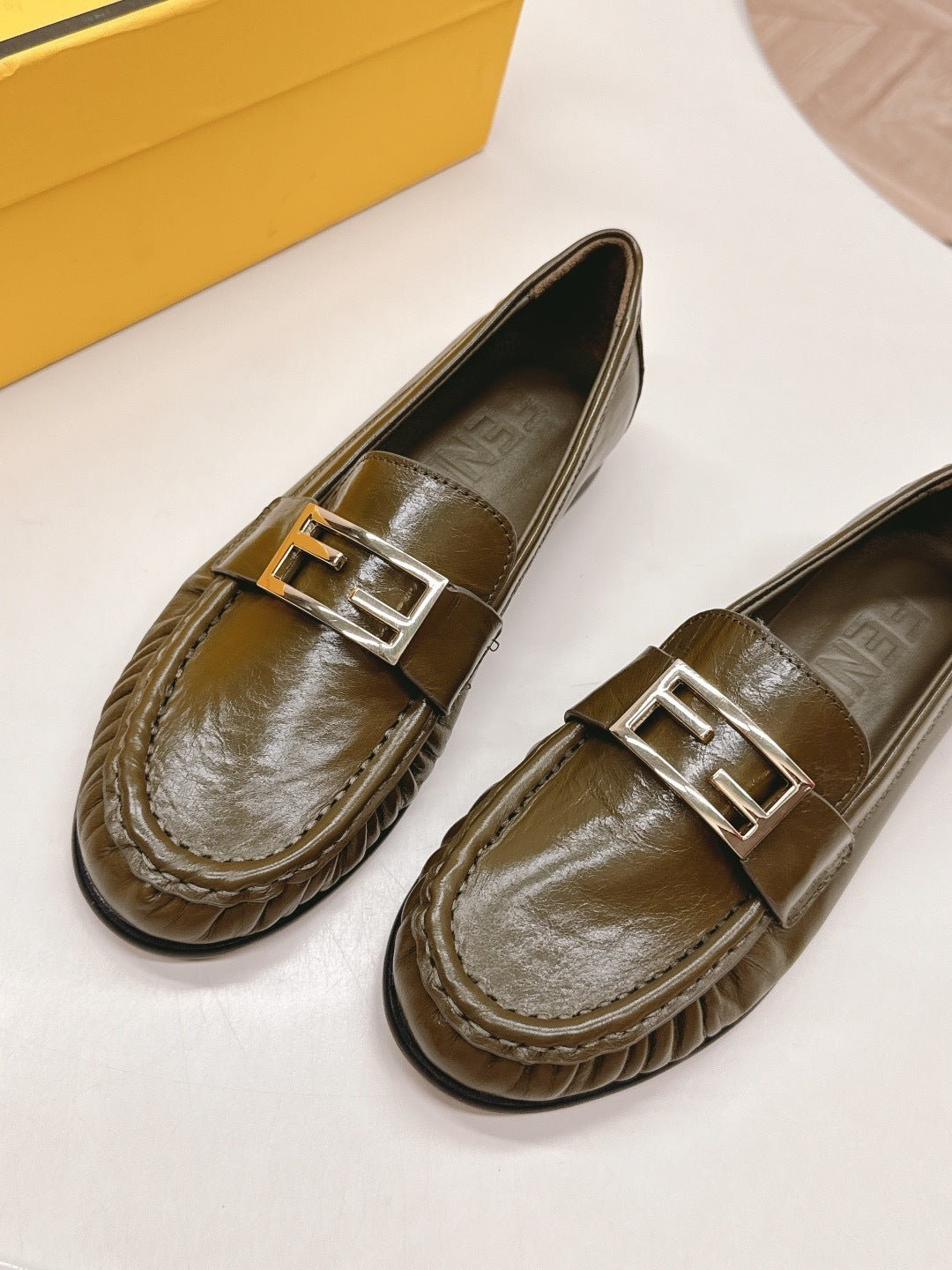 CLASSIC BUCKLE LOAFERS WITH ANIMAL PRINT OPTION