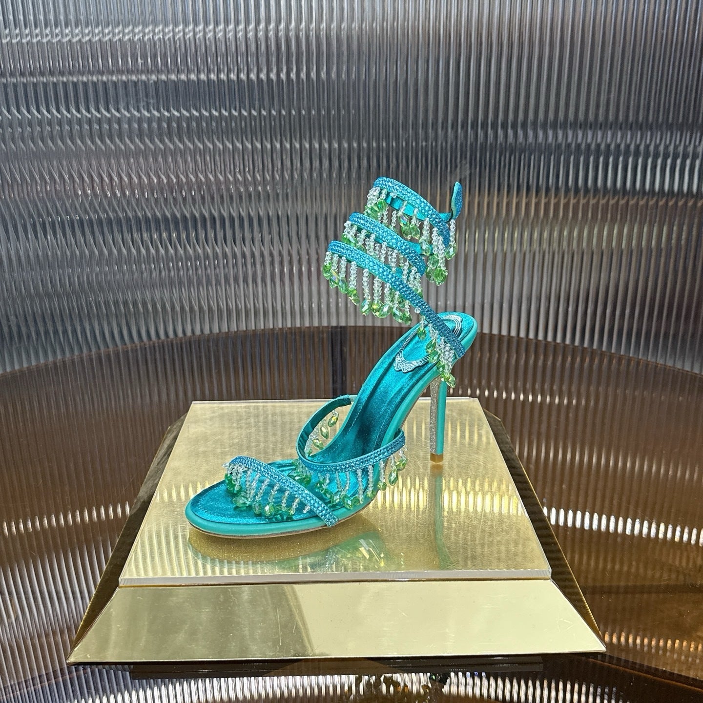 AQUA CASCADE HEELS